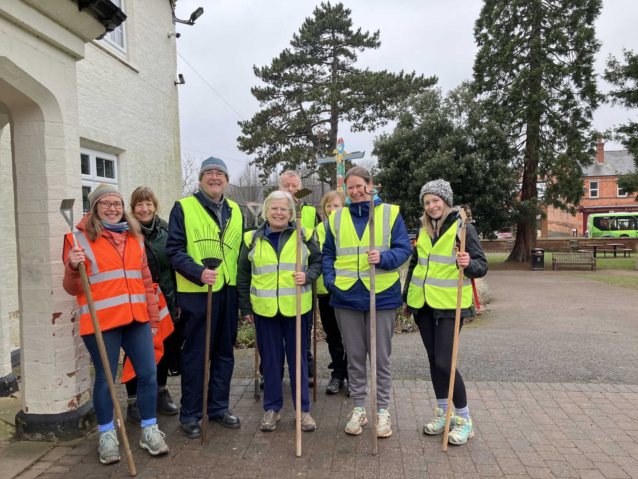Volunteers at litter picking event