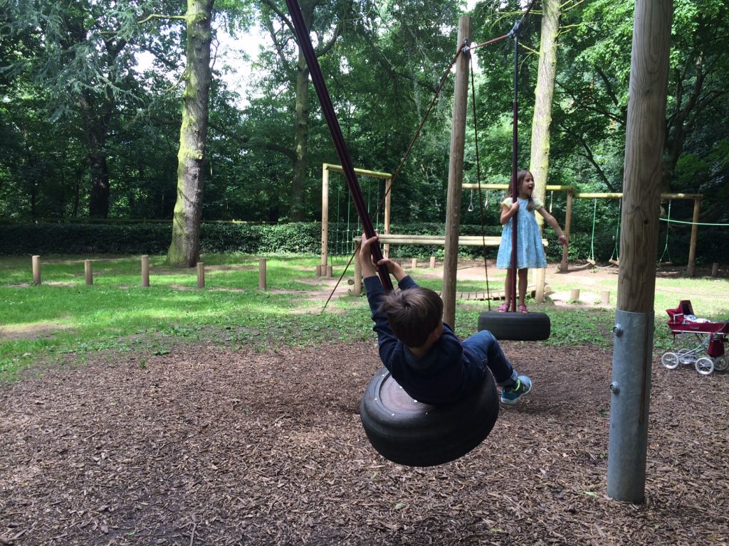 Queen swing at the tractor park